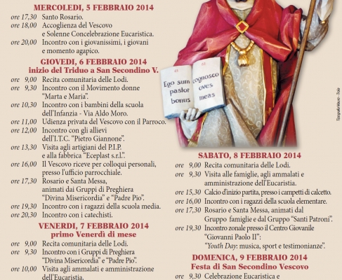 Visita Pastorale del Vescovo mons. Cornacchia alla Parrocchia San Secondino